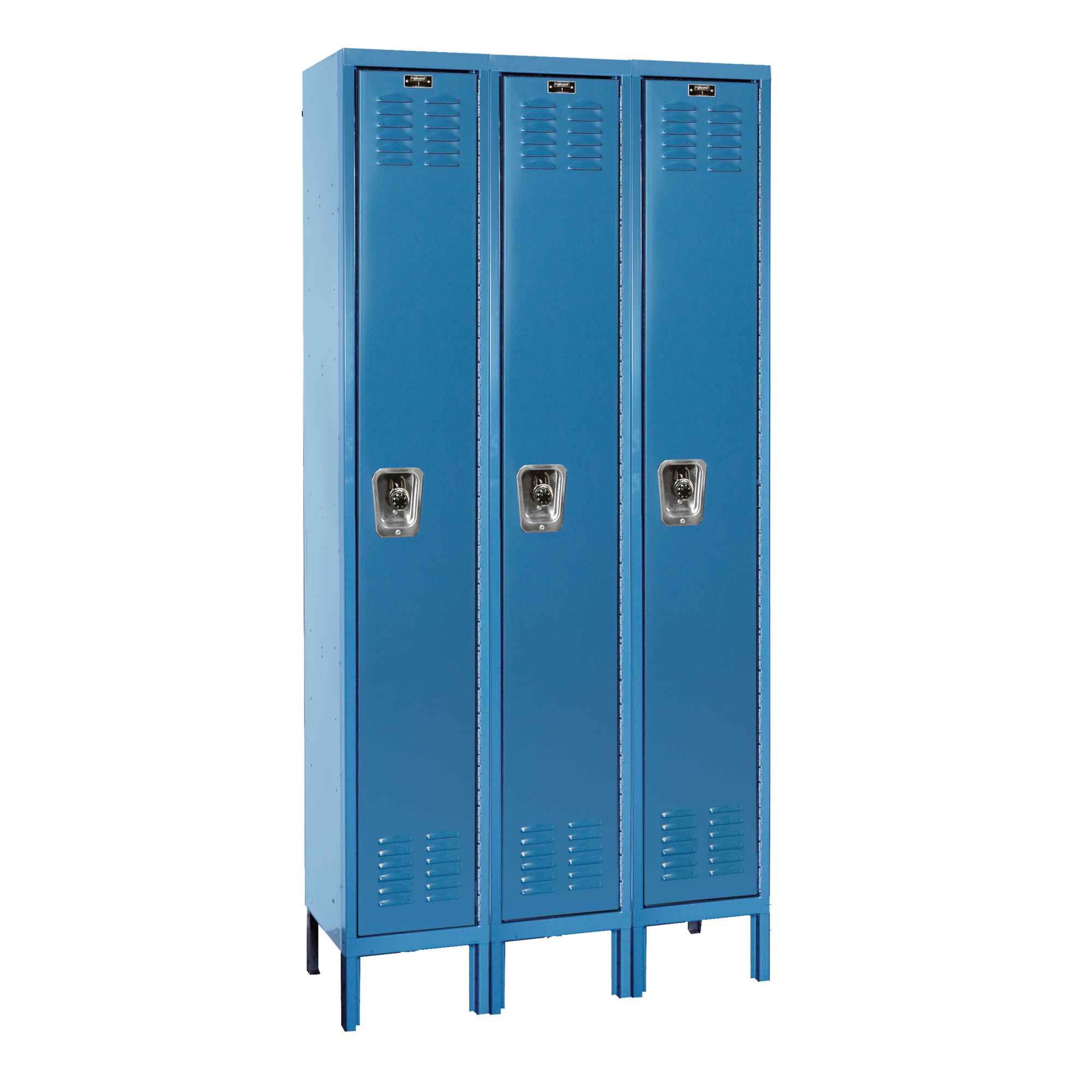 Hallowell, Single Tier ReadyBuilt Locker, Height 78 in, Width 36 in, Color Blue, Model# URB3288-1A-MB
